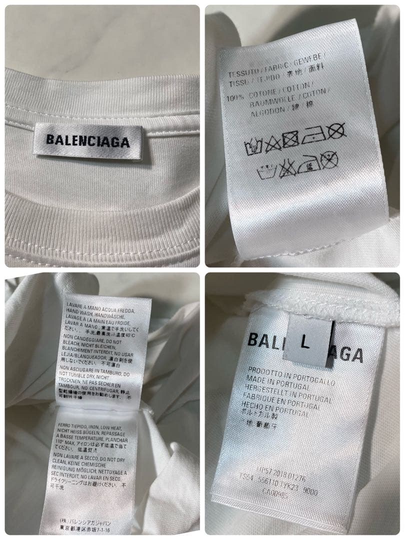 【美品】バレンシアガ　Tシャツ　BB MODE Tee　プリント　Lサイズ　半袖