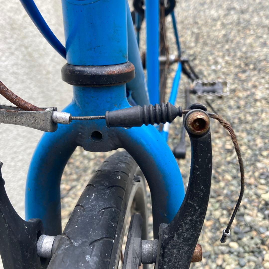 引取り限定　福岡　クロスバイク　700cc 27インチ　鮮やかなブルー　通勤通学