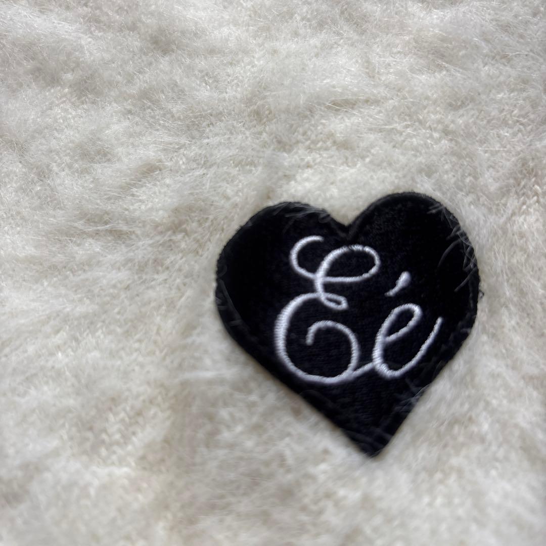 小物 epine mohair fringe muffler ivory