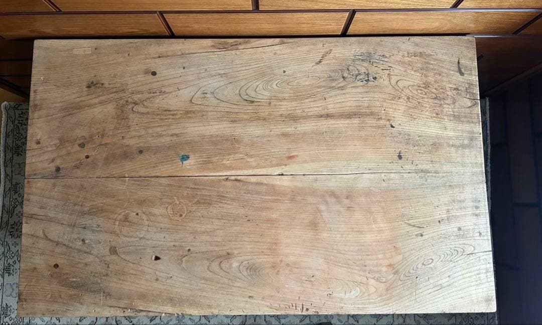 ろくろ脚テーブル　古家具　ビンテージ家具