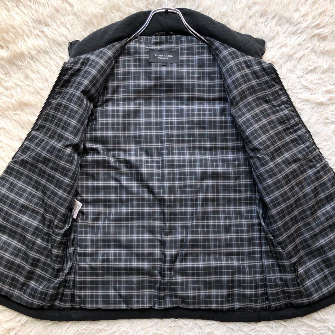 バーバリーブラックレーベル　ダウンベスト　黒　ホワイトグースダウン　L