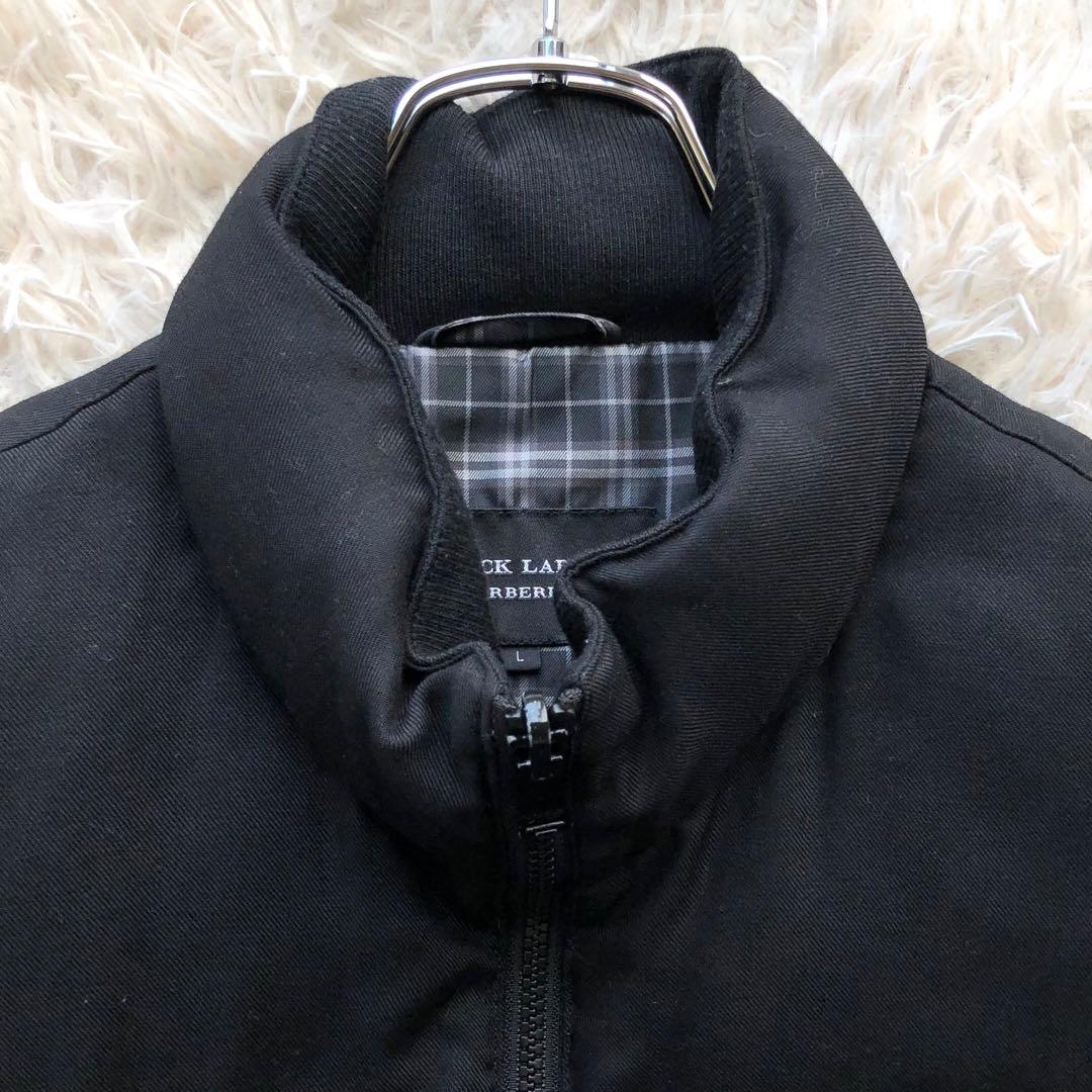 バーバリーブラックレーベル　ダウンベスト　黒　ホワイトグースダウン　L