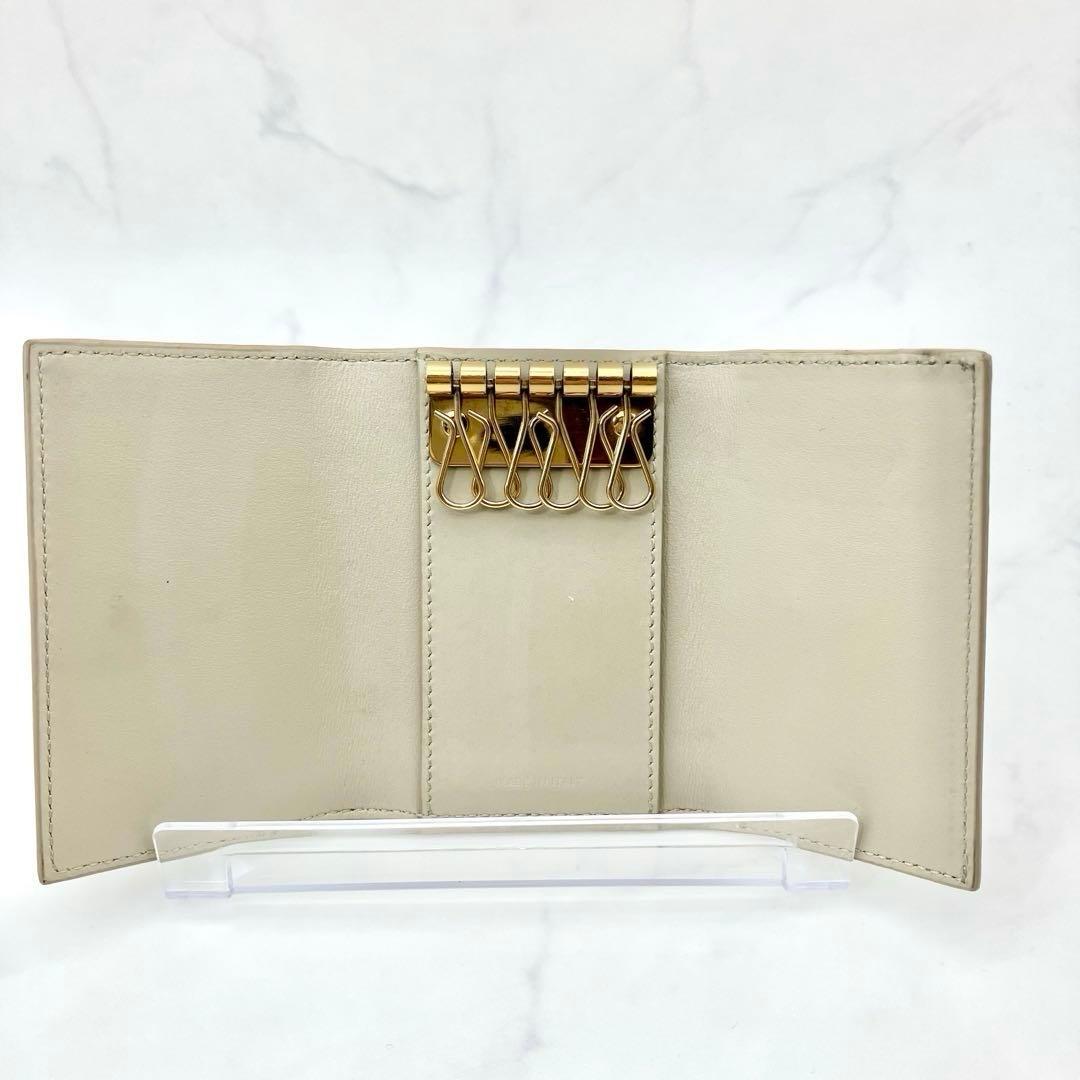 16【極美品/箱付き】CELINE 6連キーケース エッセンシャル 本革
