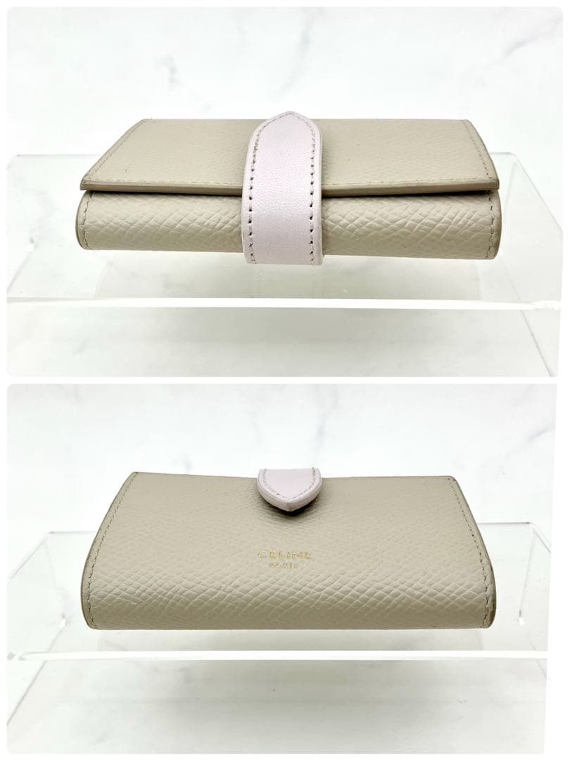 16【極美品/箱付き】CELINE 6連キーケース エッセンシャル 本革