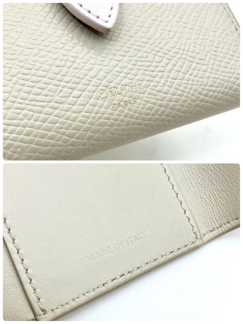 16【極美品/箱付き】CELINE 6連キーケース エッセンシャル 本革