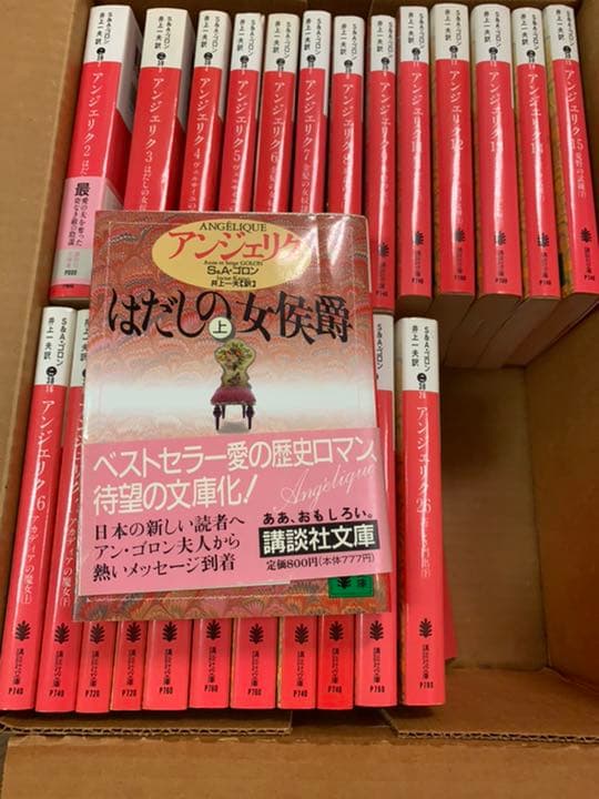 値下げします。アンジェリク文庫本全巻 講談社文庫