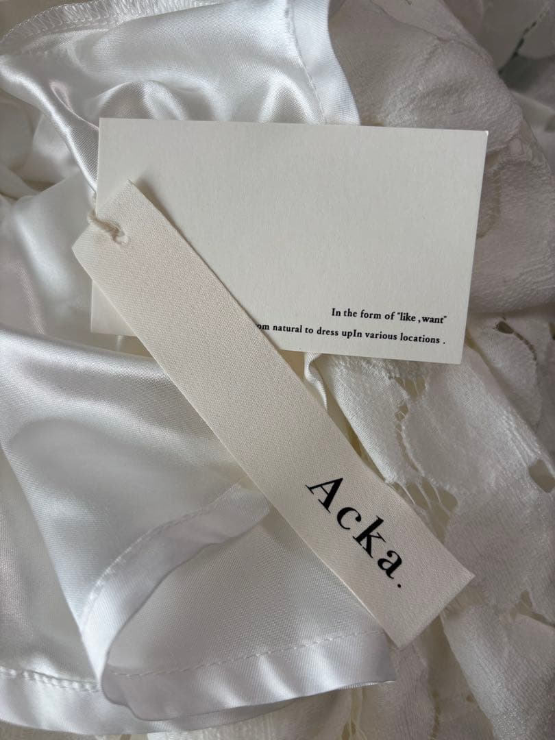 kina様　　Acka. flower lace drape one-piece