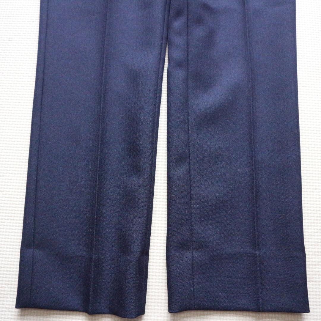 新品同様 150cm 男の子 紺セレモニースーツ上下セット 冠婚葬祭 水色シャツ