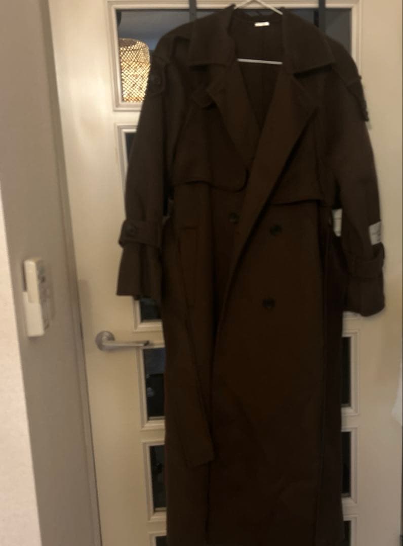 SNIDEL ウロコカシミアスタンドカラーコート ブラウン