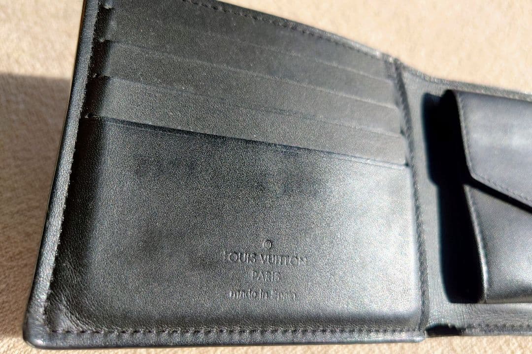 Louis Vuitton　ダミエ・アンフィニ ブラック 二つ折り財布