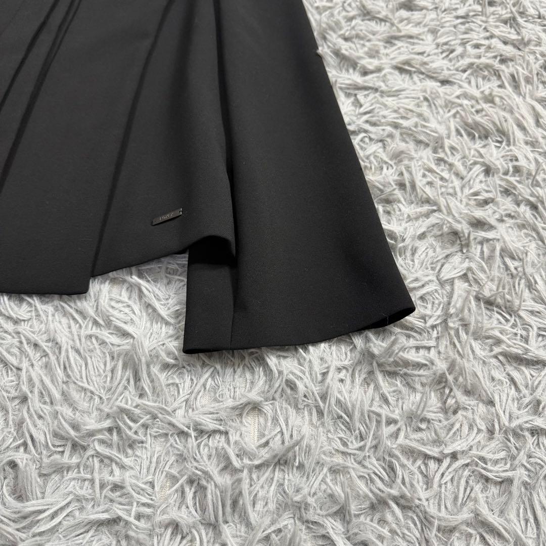 美品✨フォクシー ボウタイノーカラージャケット 比翼 フォーマル ブラック 40