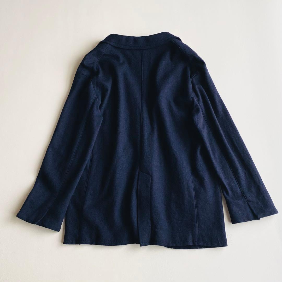 FRAMeWORK スムース ウール ジャケット 金ボタン ネイビー 日本製