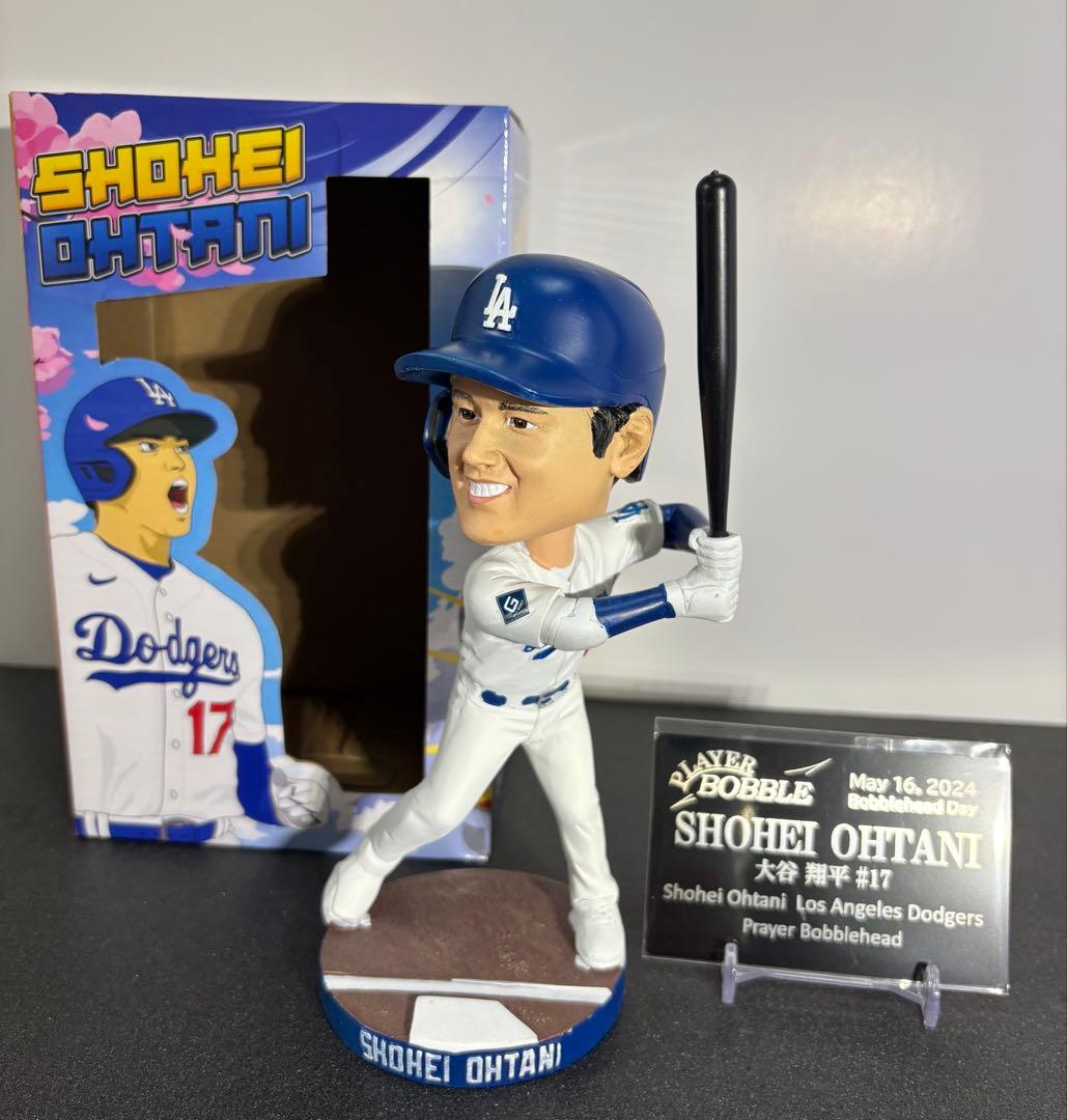 【大谷翔平】2024.5.16ドジャース移籍後初の球場配布ボブルヘッド 白 本物