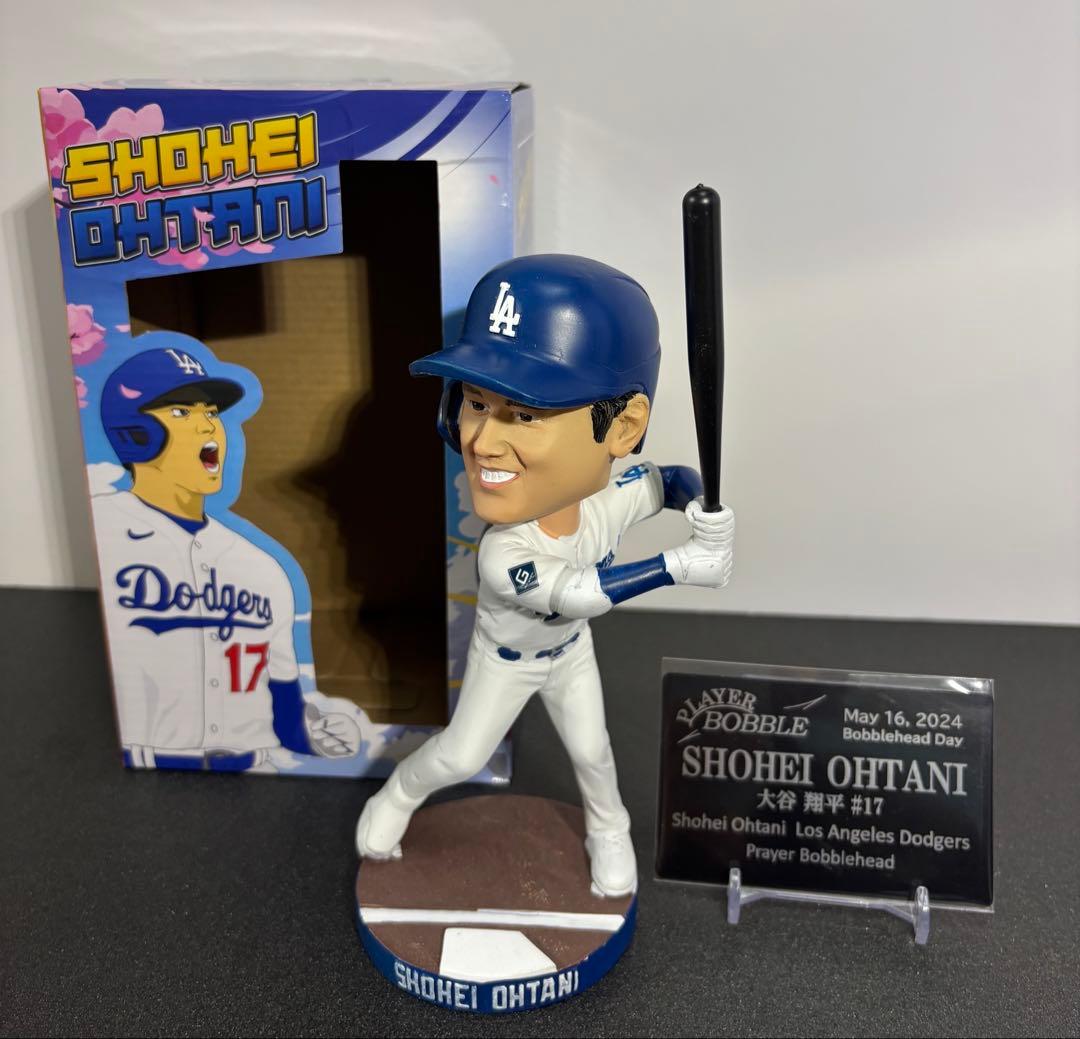 【大谷翔平】2024.5.16ドジャース移籍後初の球場配布ボブルヘッド 白 本物