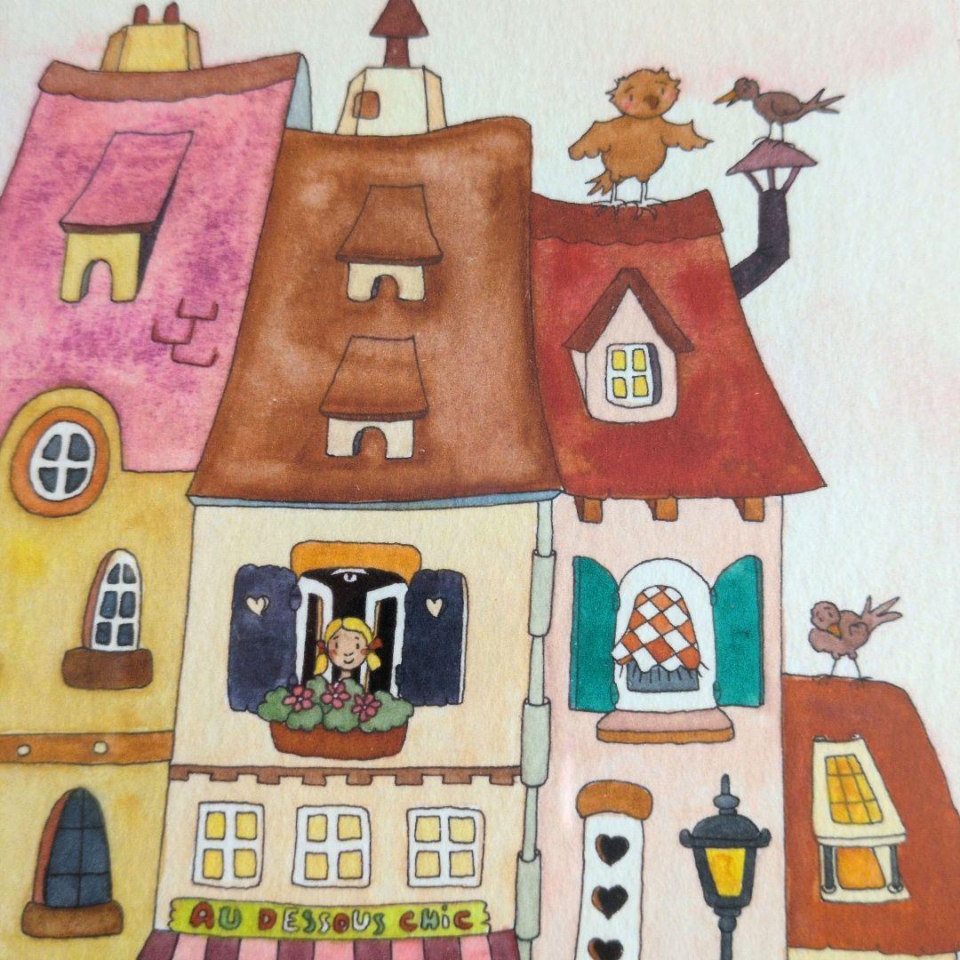 Clyv クリーブ版画「粋な町」258/300 鉛筆サイン　ジクレー フランス