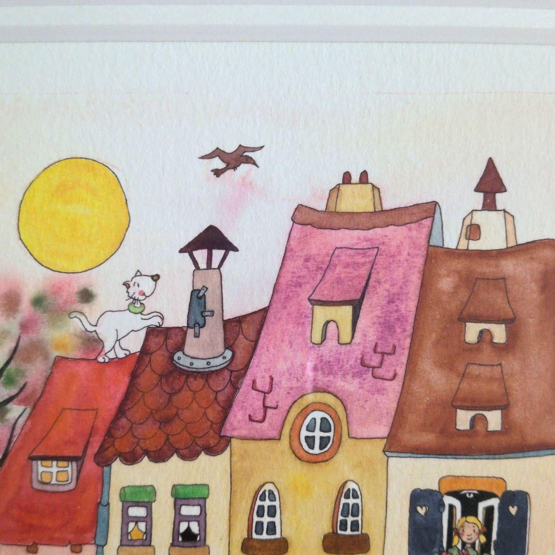 Clyv クリーブ版画「粋な町」258/300 鉛筆サイン　ジクレー フランス