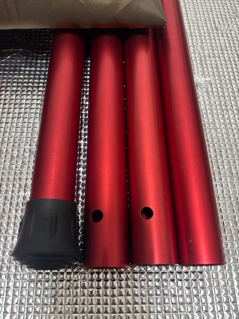 スノーピーク（ peak） ウイングポール280 レッド 2本セット