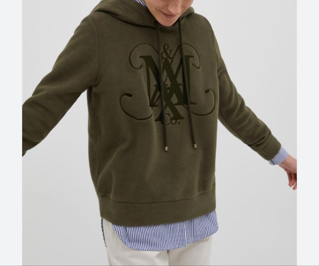 MAX&CO Max Mara ビックM刺繍ロゴ　スエット　パーカー　Lサイズ