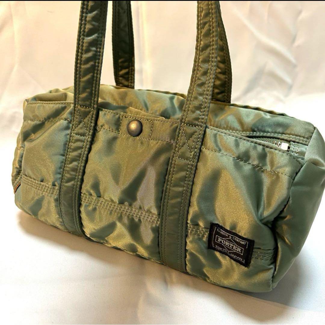 美品✨廃盤品 ポーター タンカー ダッフル ミニボストンバッグSサイズ セージ
