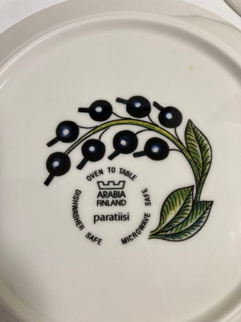 新品未使用　旧ロゴ　カラーロゴ ARABIA パラティッシ　プレート　21㎝