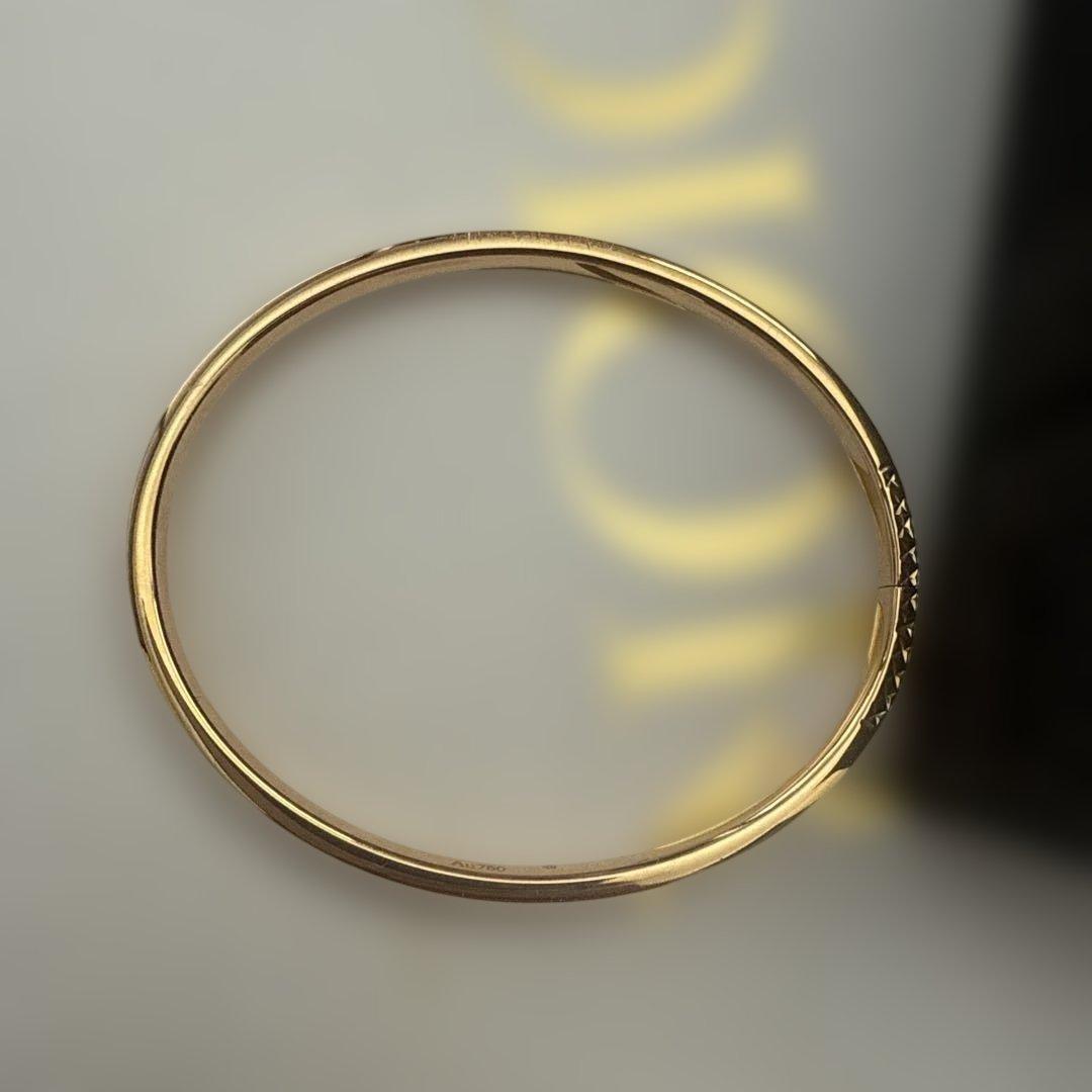 専用　中古　AU750 ピンクゴールド　バングル　菱形リング　2点セット