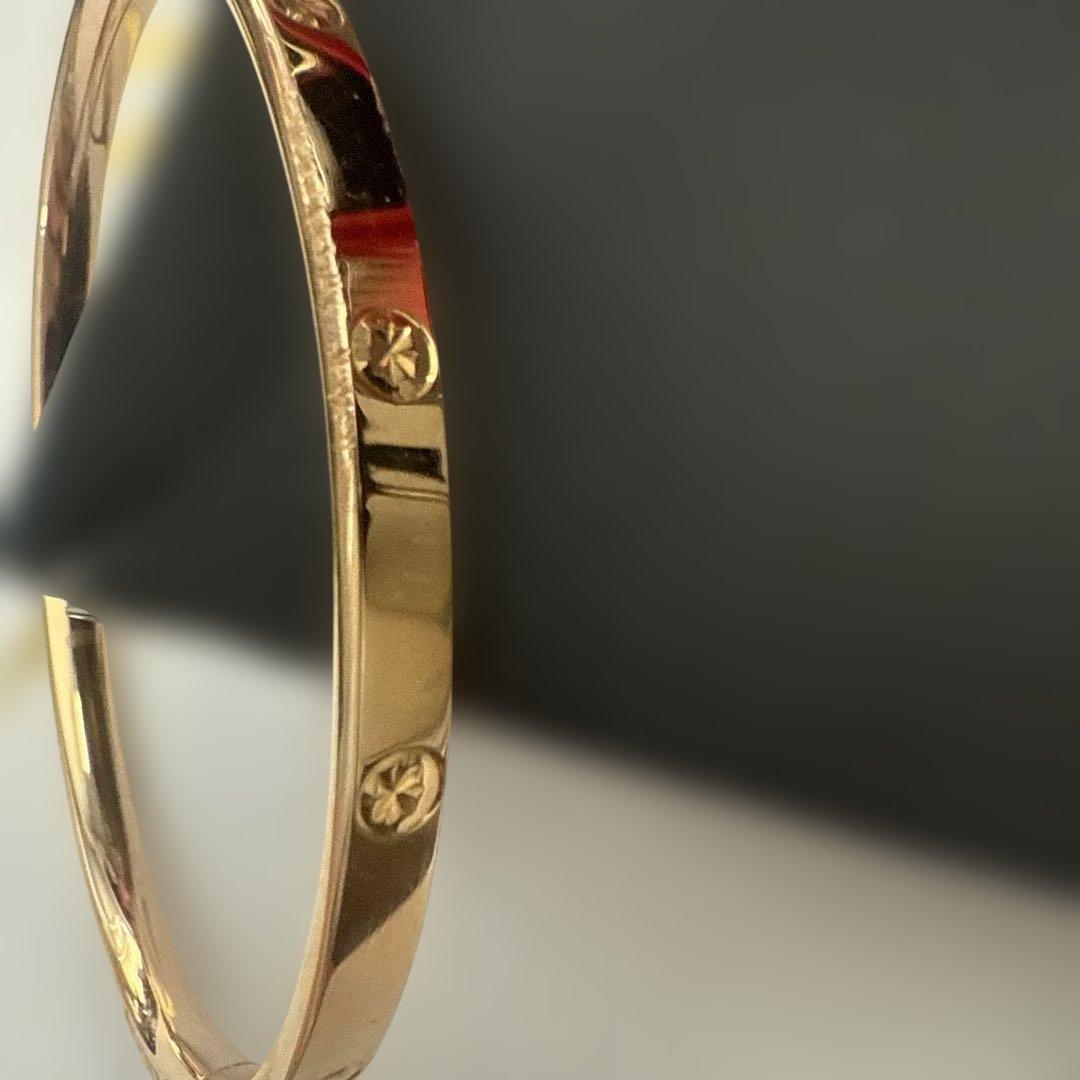 専用　中古　AU750 ピンクゴールド　バングル　菱形リング　2点セット