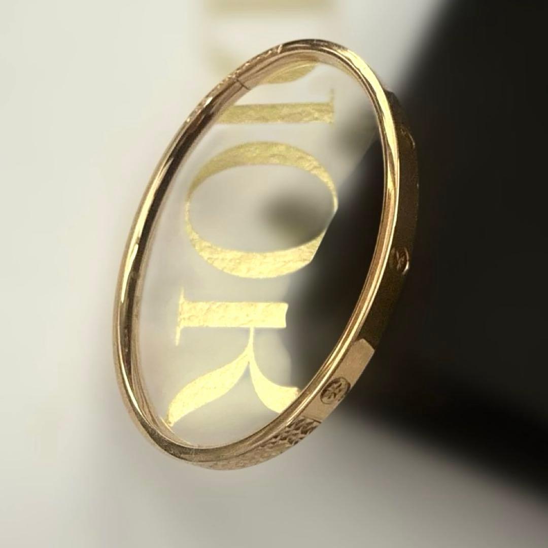 専用　中古　AU750 ピンクゴールド　バングル　菱形リング　2点セット