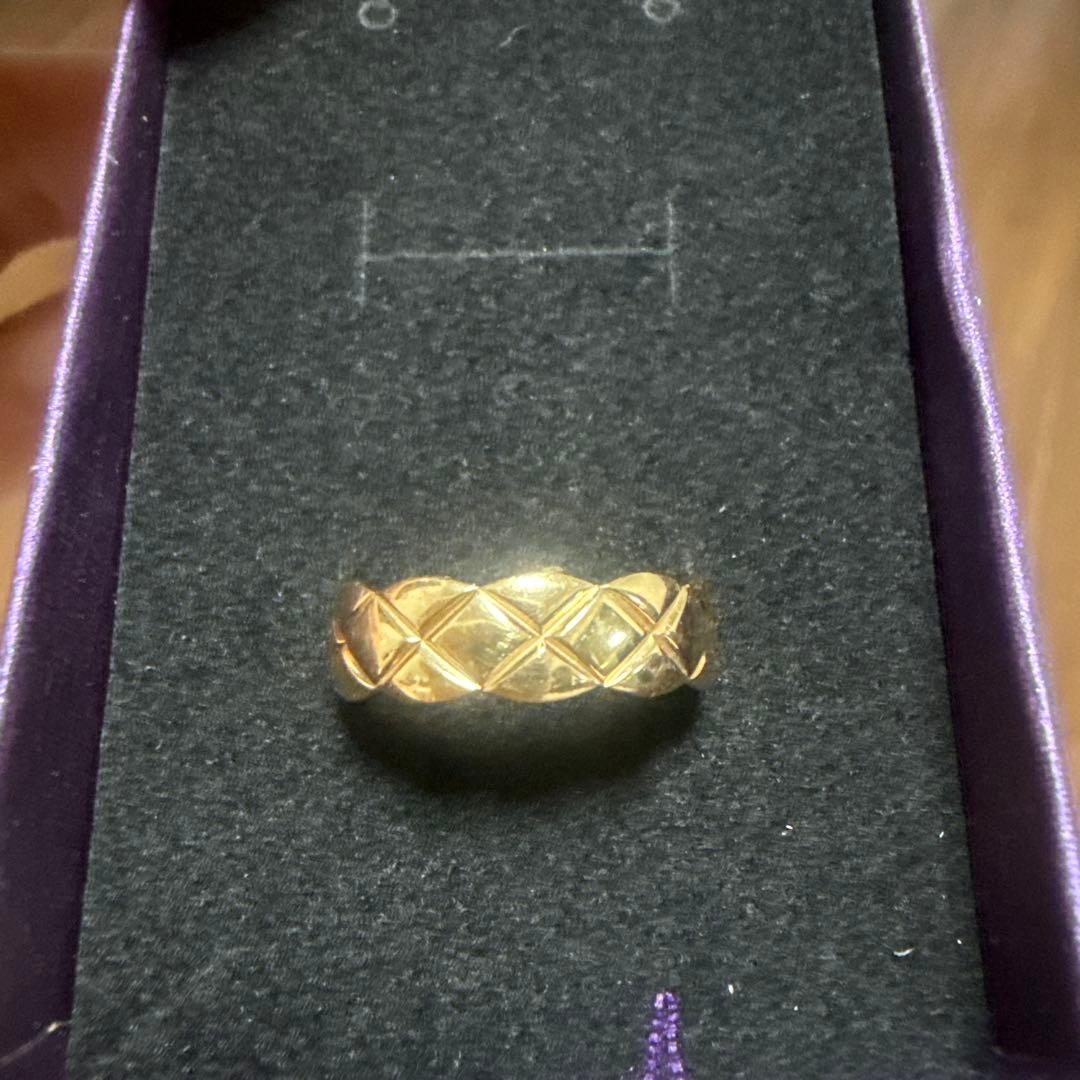 専用　中古　AU750 ピンクゴールド　バングル　菱形リング　2点セット