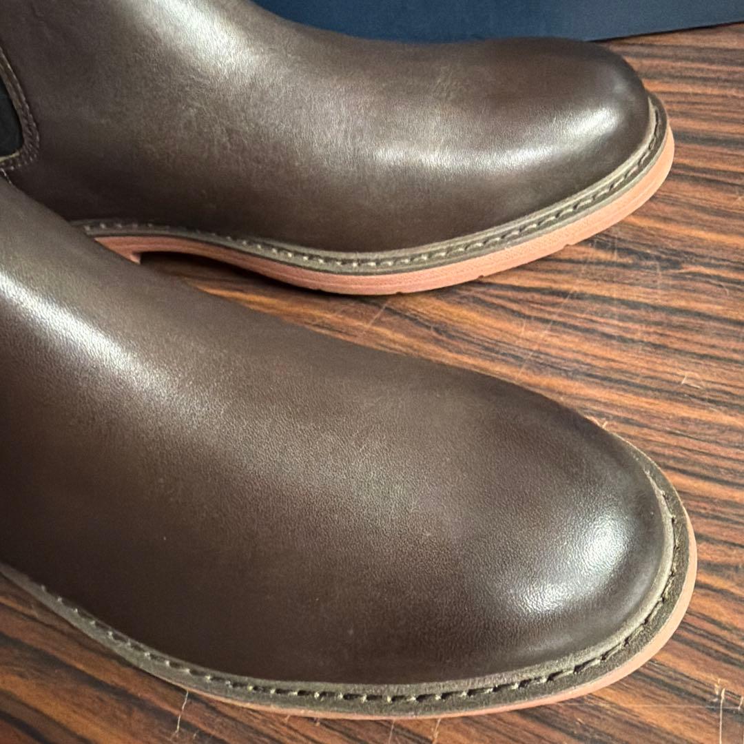 COLE HAAN ダークブラウン サイドゴアブーツ