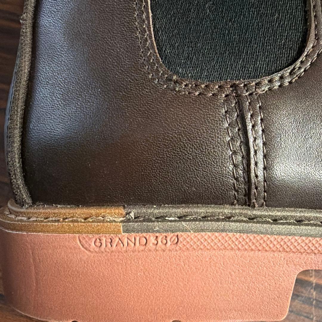 COLE HAAN ダークブラウン サイドゴアブーツ