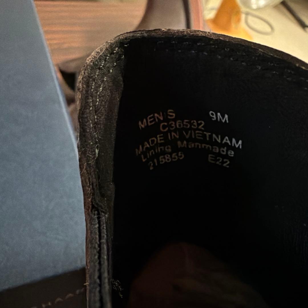 COLE HAAN ダークブラウン サイドゴアブーツ