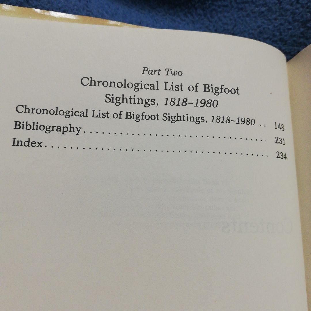 洋書 The Bigfoot Casebook by Bord