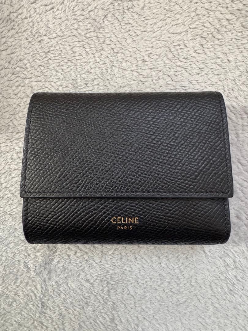 【極美品】セリーヌ レザー スモールトリフォールド 三つ折り財布