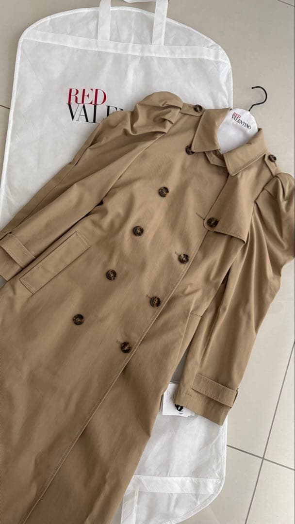 【新品レア！】RED VALENTINO◆トレンチコート♦︎パフスリーブ♦︎42