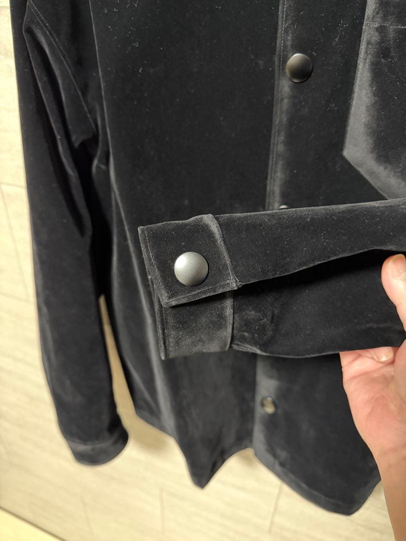 PRADA ベルベット シャツジャケット　ストレッチコットン