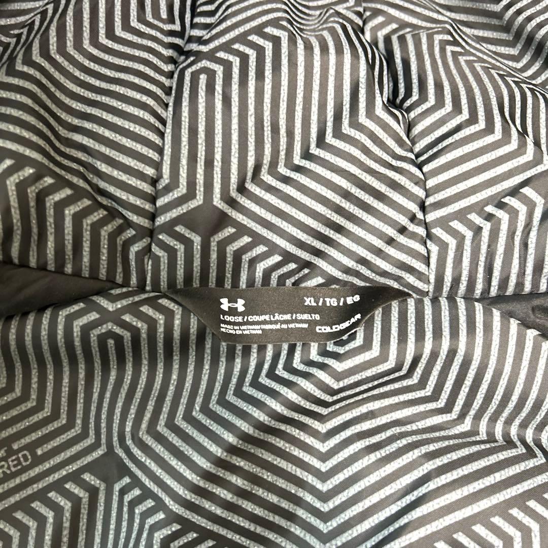 【アンダーアーマー】ベンチコート（XL）コールドギア ブラック　ロング　男女兼用