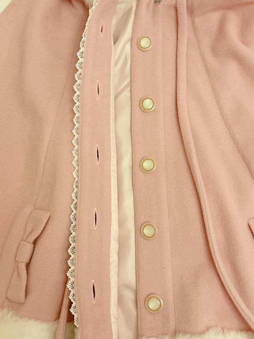 メタモルフォーゼ ロリータ ネコ耳 うさ耳 ポンチョ ピンク