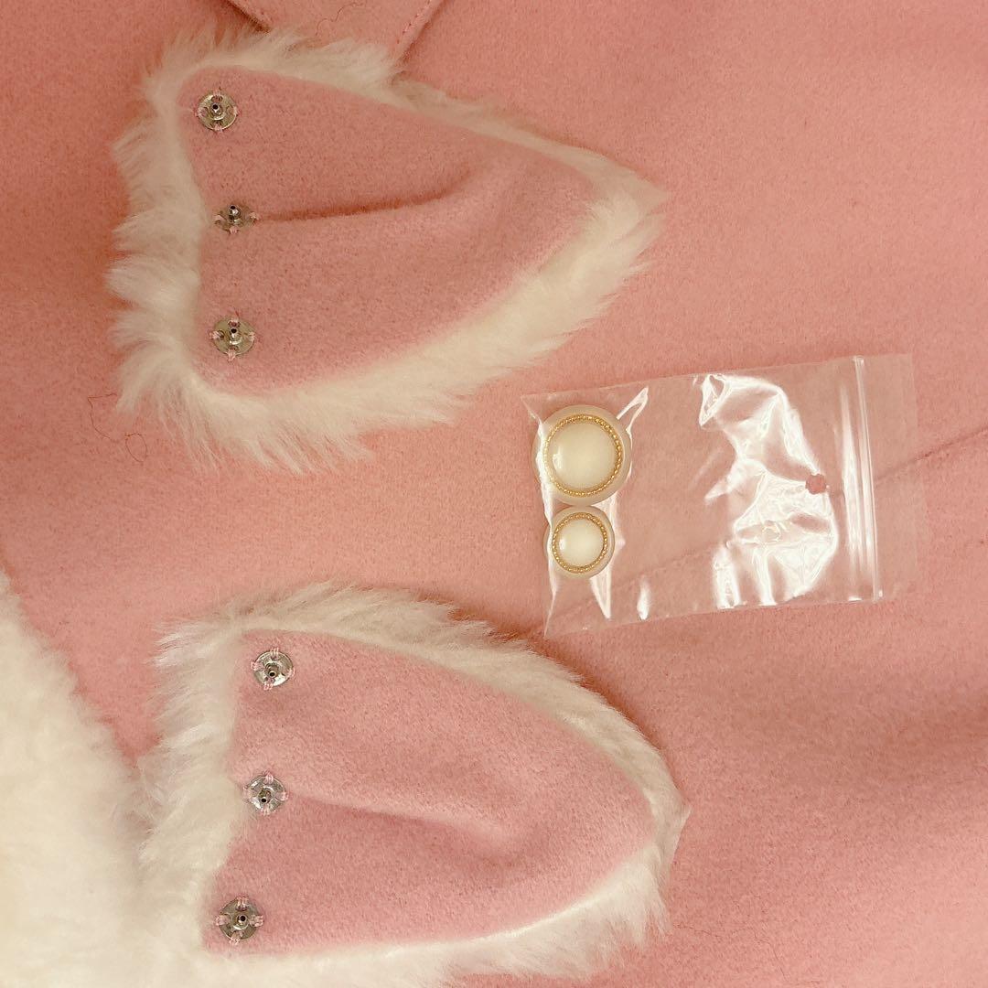 メタモルフォーゼ ロリータ ネコ耳 うさ耳 ポンチョ ピンク