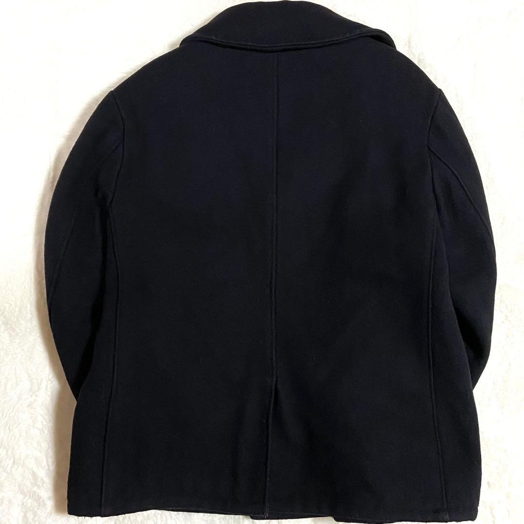 希少3XL SCHOTT Pコート ブラック ウール キルティング メンズ