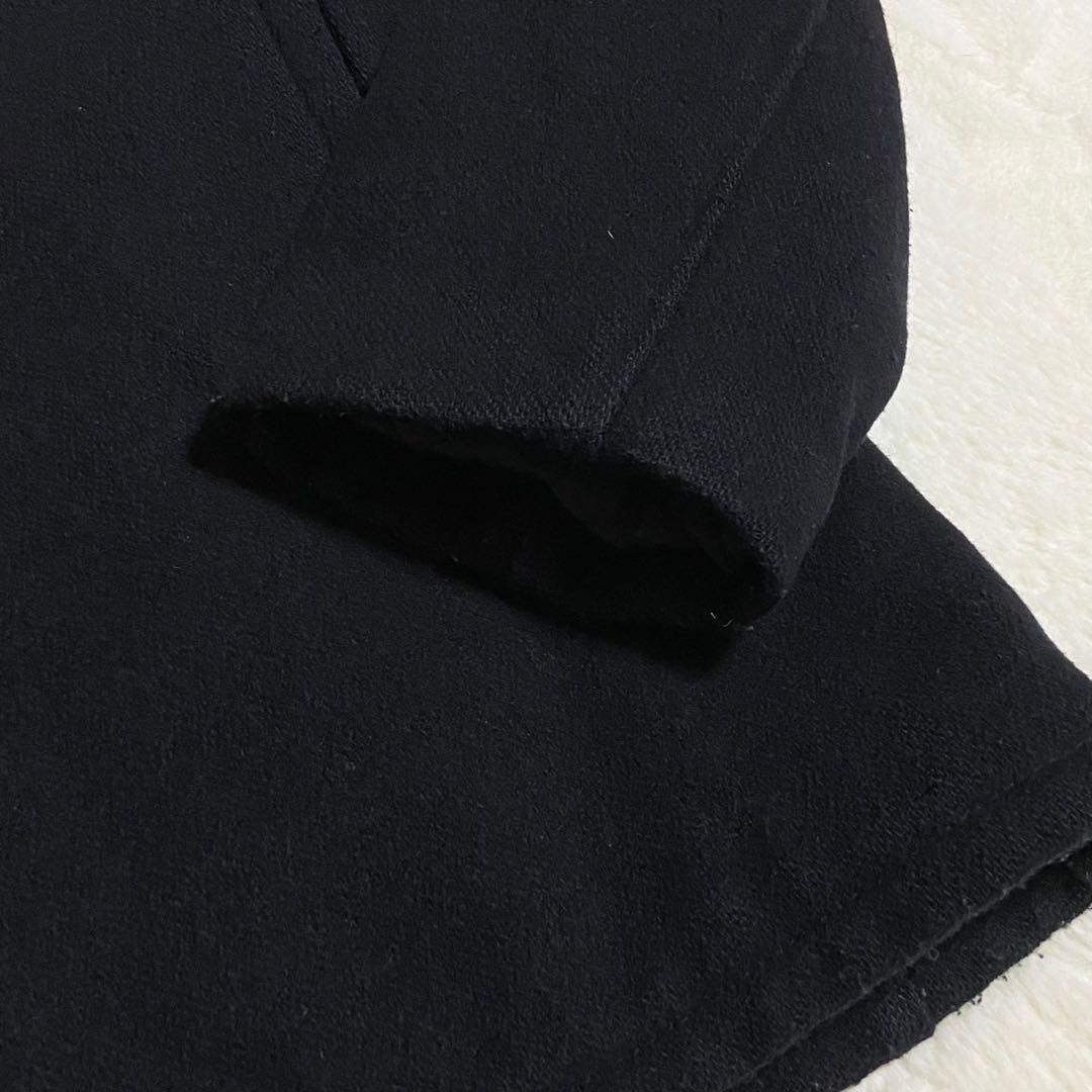 希少3XL SCHOTT Pコート ブラック ウール キルティング メンズ