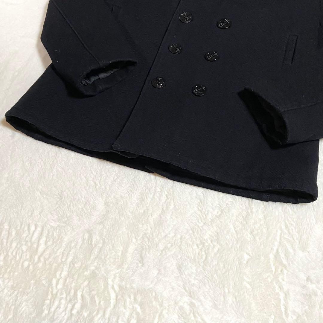 希少3XL SCHOTT Pコート ブラック ウール キルティング メンズ