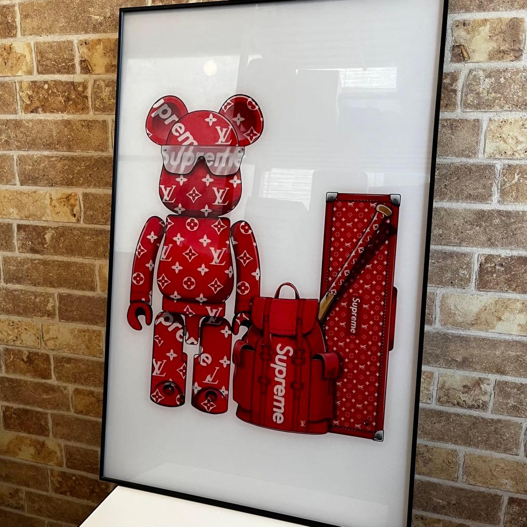 本日限定値下げ　Louis Vuitton　Supreme ベアブリック