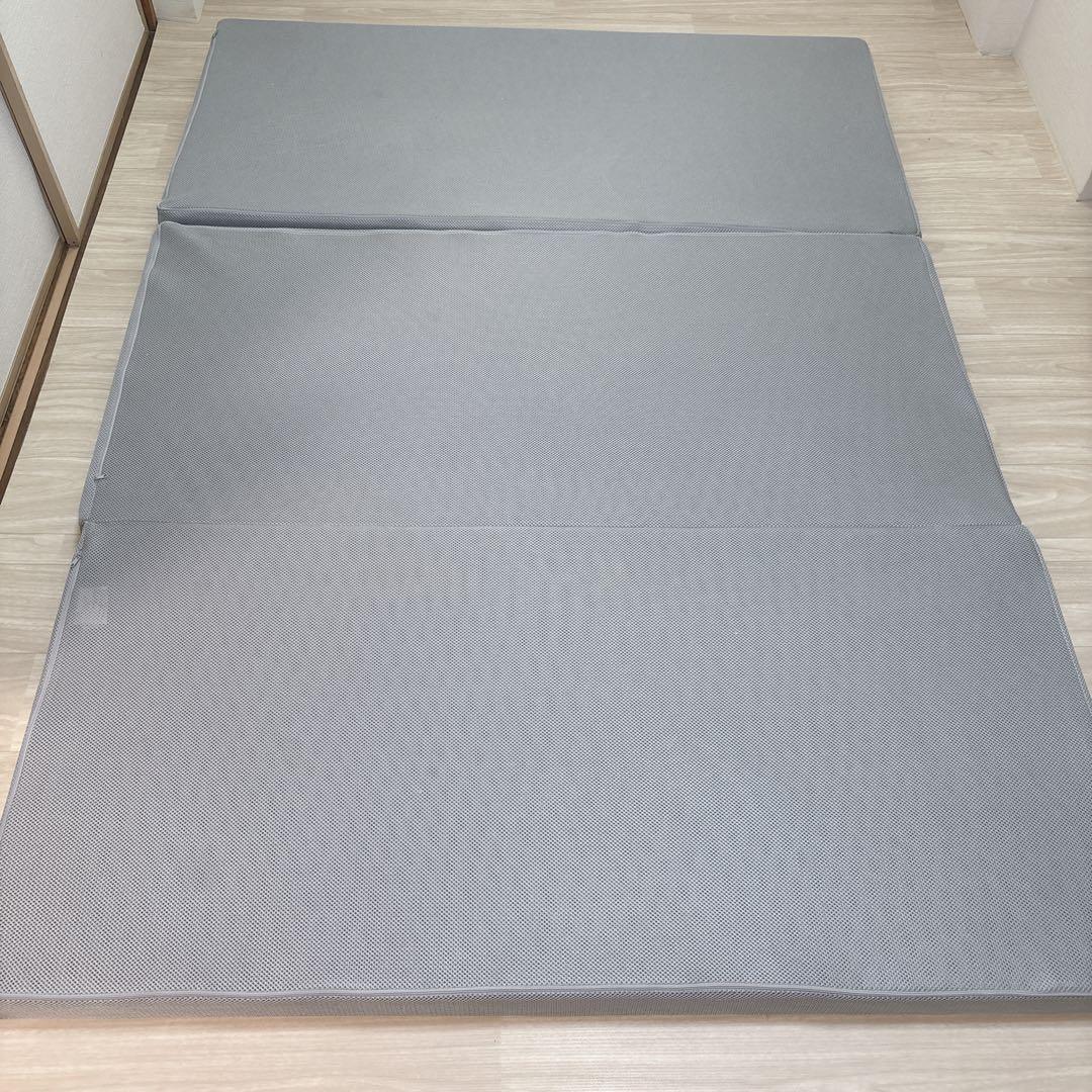 GOKUMIN プレミアムグランマットレス ダブル 三つ折り ホワイト