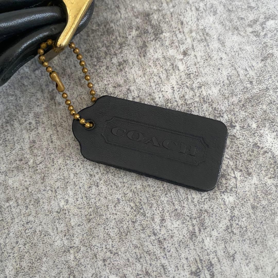 美品　オールドコーチ　ワンショルダーバッグ　オールレザー　金具　ブラック 黒