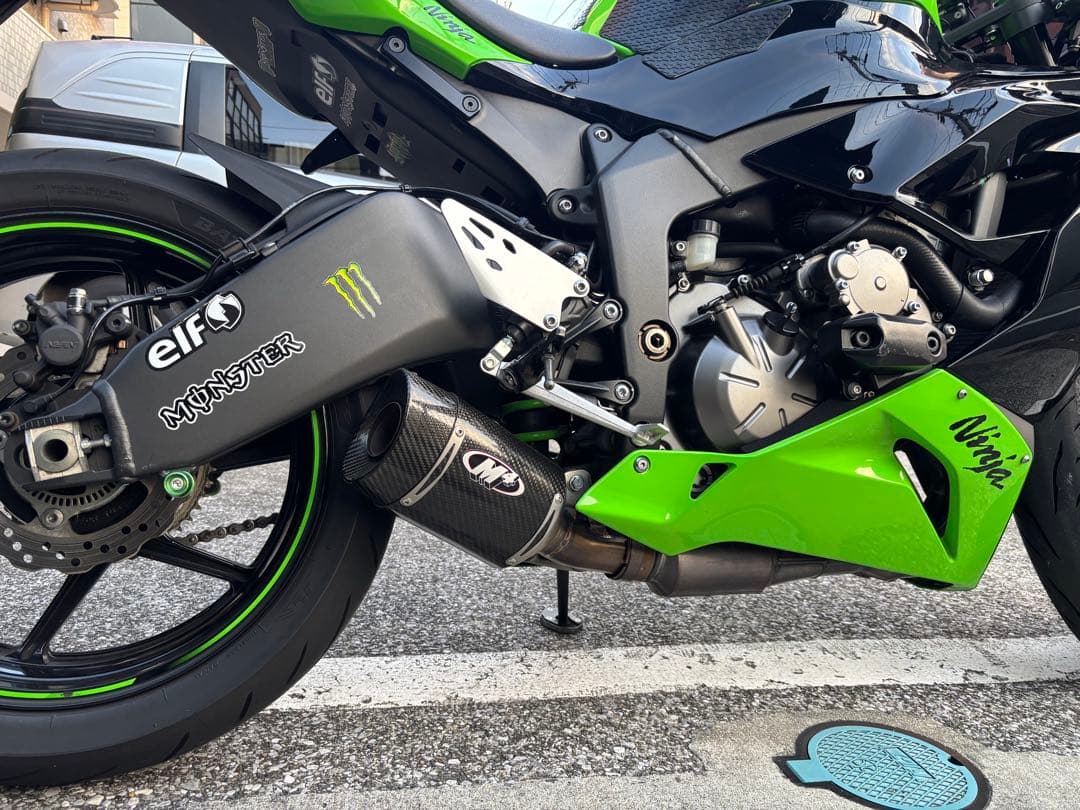 zx6r M4 スリップオンマフラー