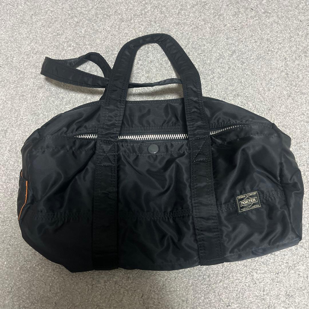 【evergreen 】PORTER ブラック タンカー　ミニボストン