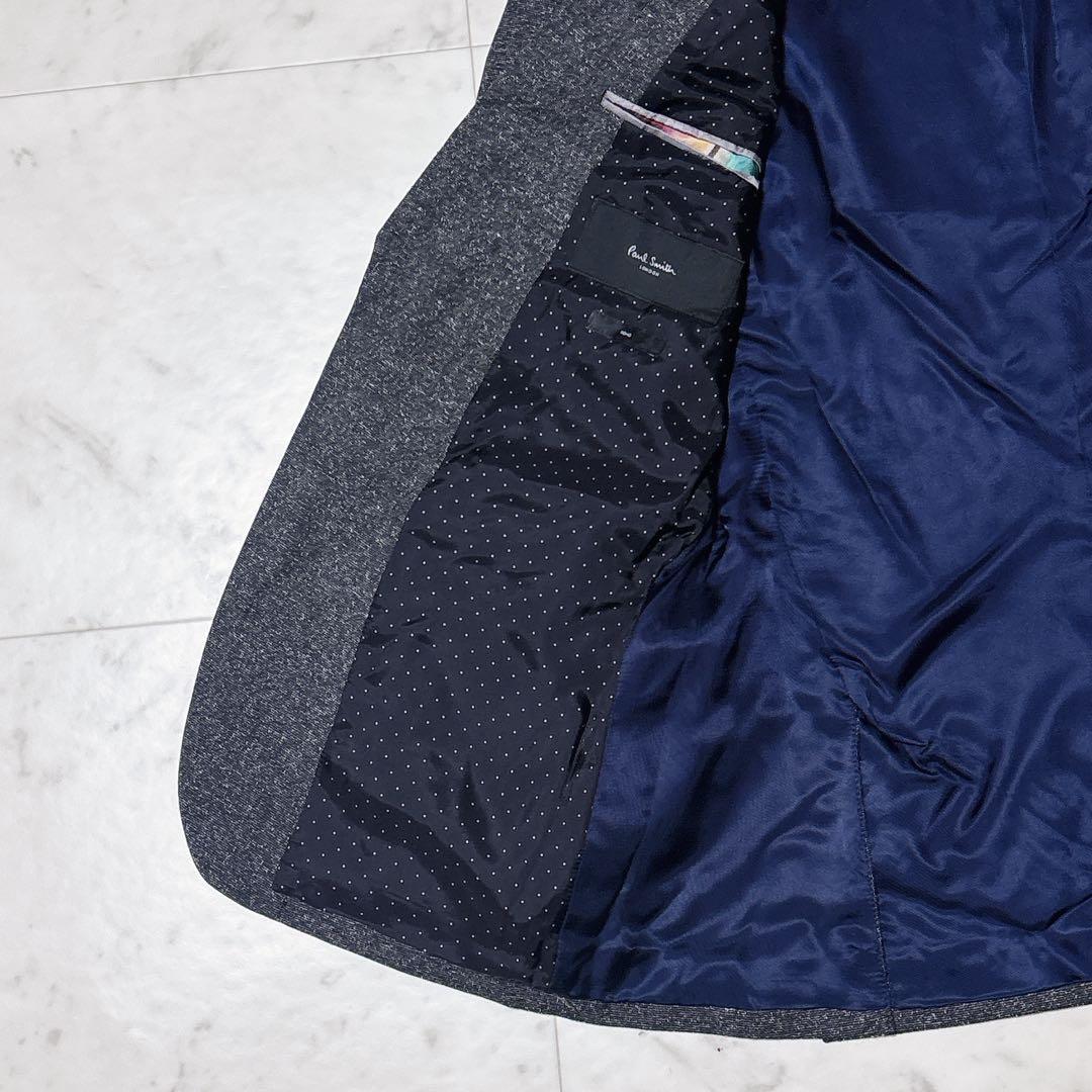 Paul Smith ウール シルク ネップツイード テーラードジャケット L