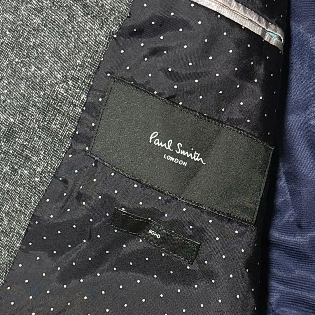 Paul Smith ウール シルク ネップツイード テーラードジャケット L