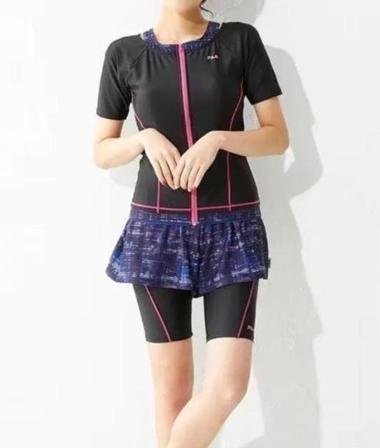 新品☆10L♪フィラFILA♪セパレート水着3点セット♪キュロット付き☆b878