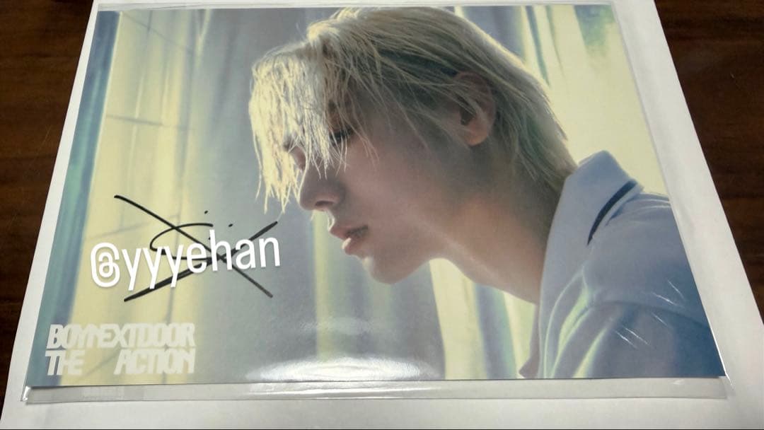 BOYNEXTDOOR ソンホ The Action サイン ポストカード 当選